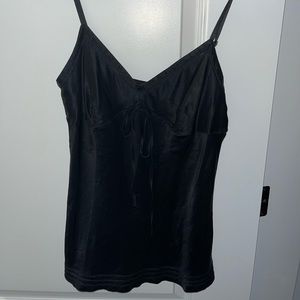 Black tank top. Adjustable straps. XS